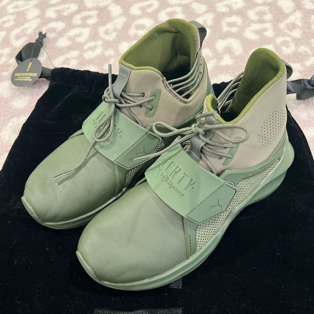 Fenty x Puma green 5.5 womens shoes